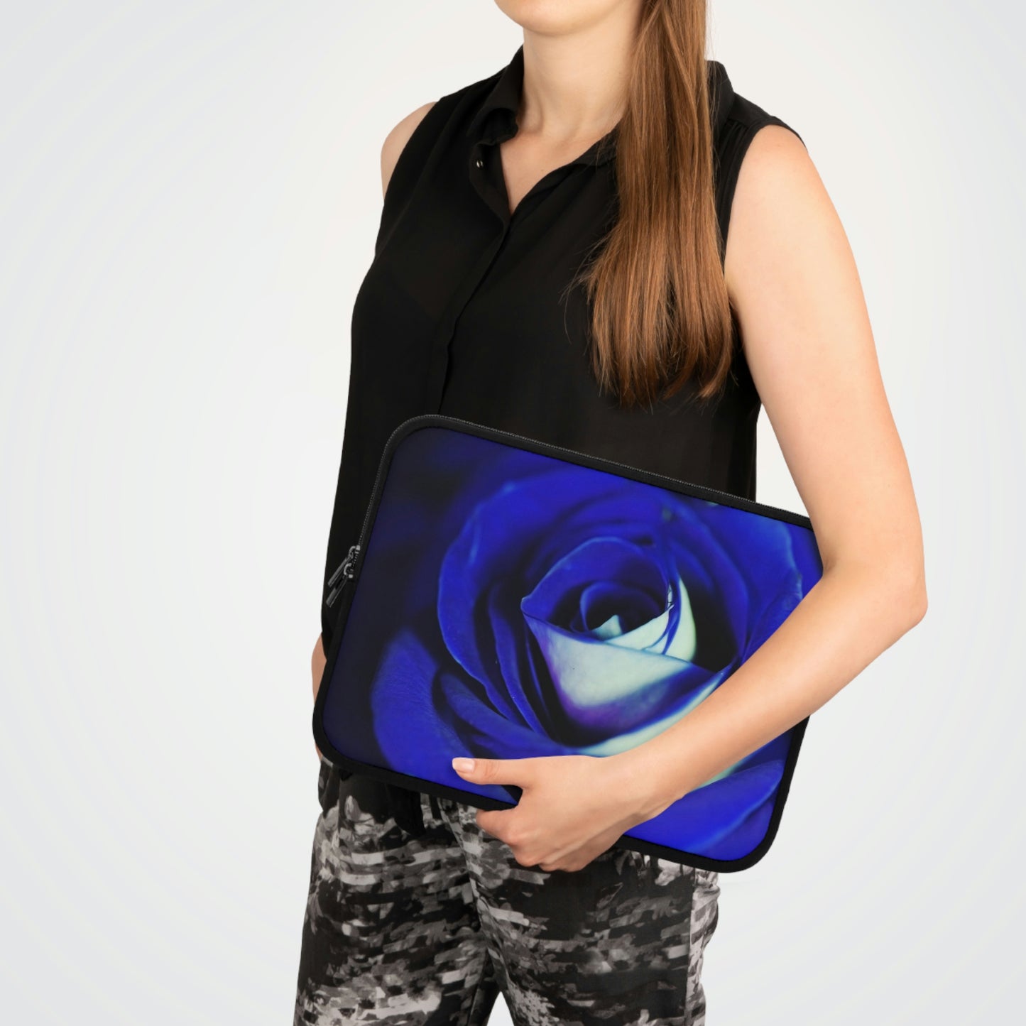 Blue Rose Laptop Sleeve