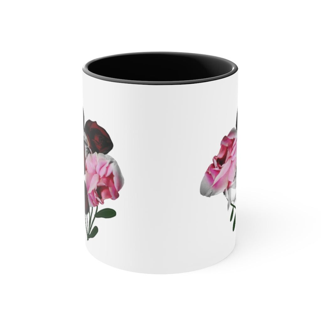 Pink and Red Roses Accent Mug