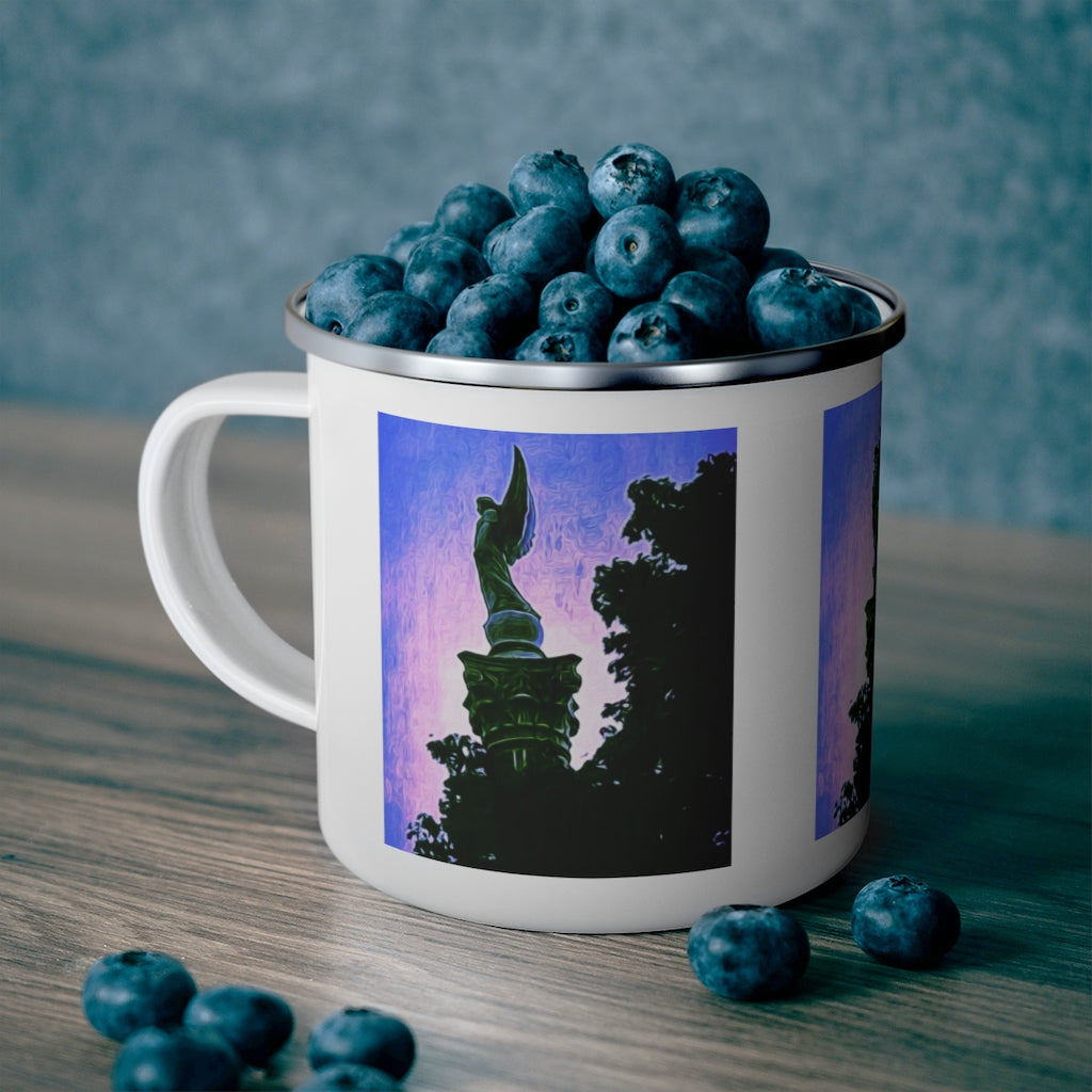 Samothrace Statue Enamel Camping Mug