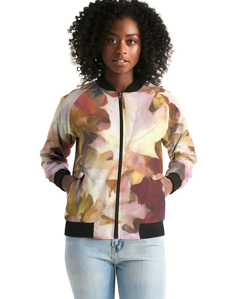 Fall Leaves Bright Women's Bomber Jacket