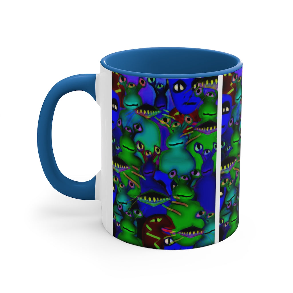 Aliens Collage Accent Coffee Mug, 11oz