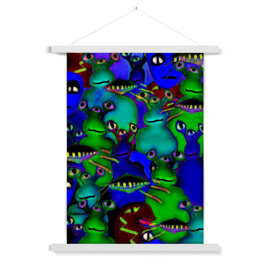 Aliens Collage Fine Art Print with Hanger