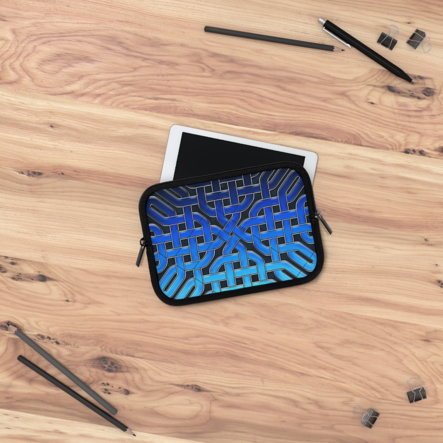 Blue Celtic Glass Laptop Sleeve