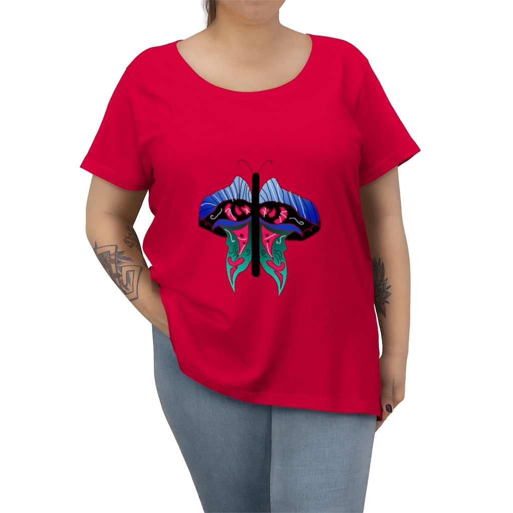 Butterfly 2 Women's Curvy Tee