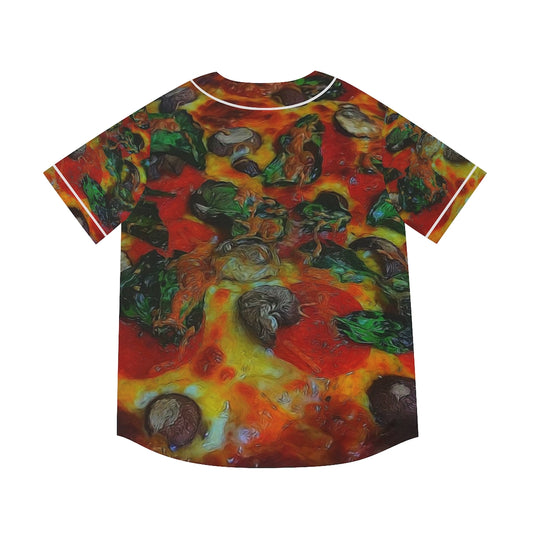 Pizza Men's Baseball Jersey (AOP)