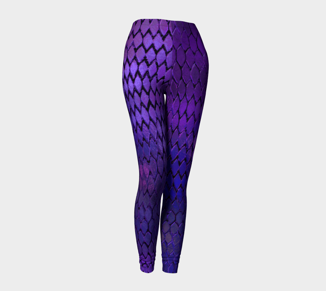 Purple Dragon Scales Leggings