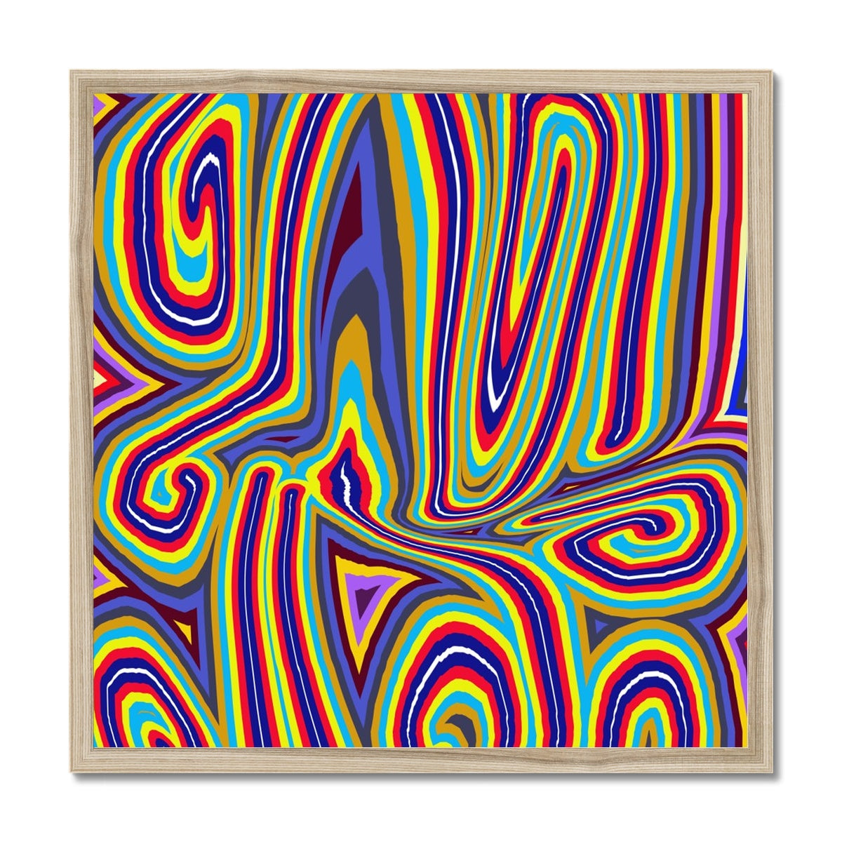Curly Swirls Framed Print