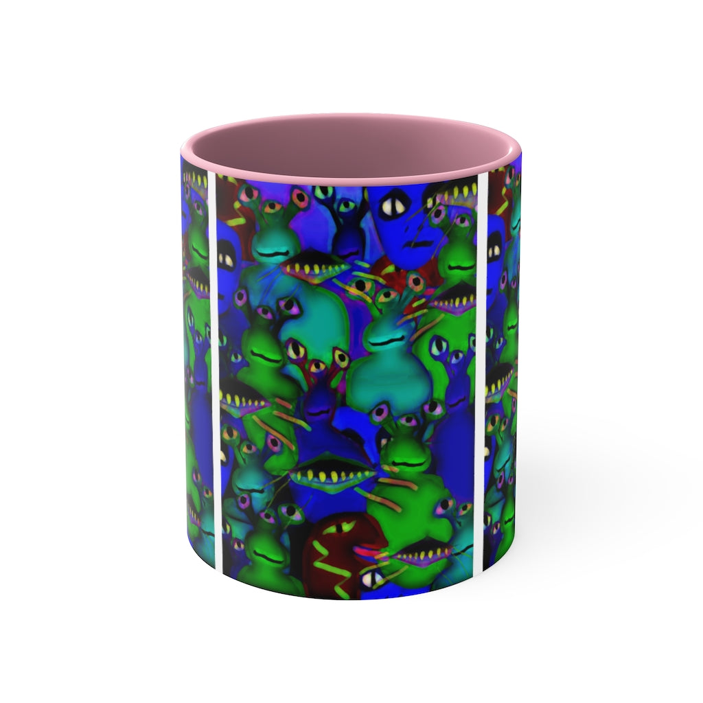 Aliens Collage Accent Coffee Mug, 11oz