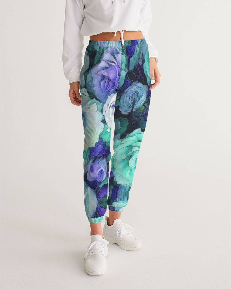 Aqua Flowers Women's Track Pants