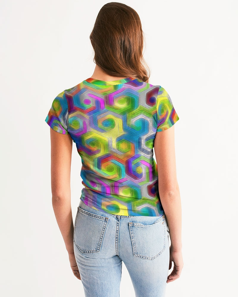 Colorful Hexagons Women's Tee
