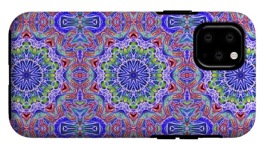 Blue Red Kaleidoscope #1 - Phone Case