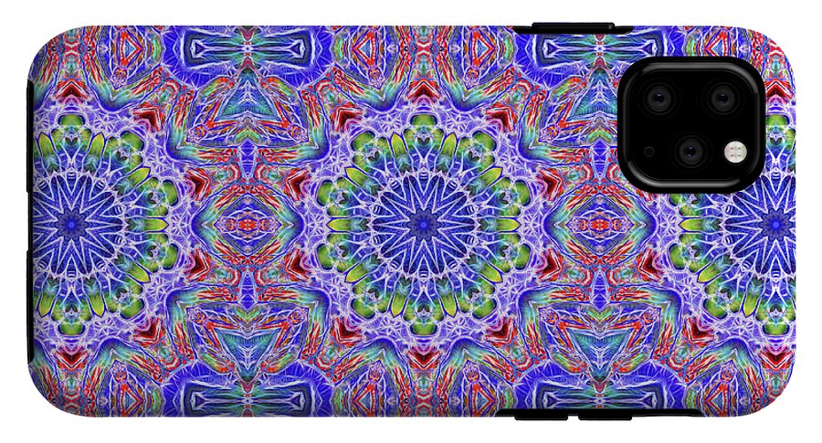 Blue Red Kaleidoscope #1 - Phone Case