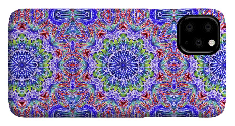 Blue Red Kaleidoscope #1 - Phone Case