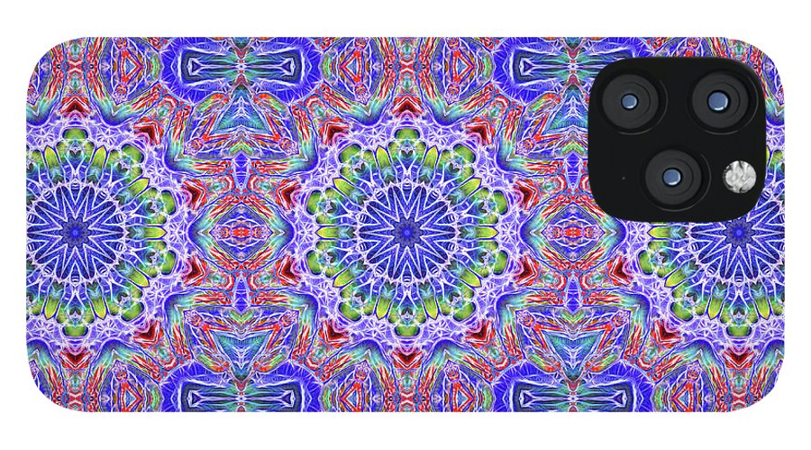 Blue Red Kaleidoscope #1 - Phone Case