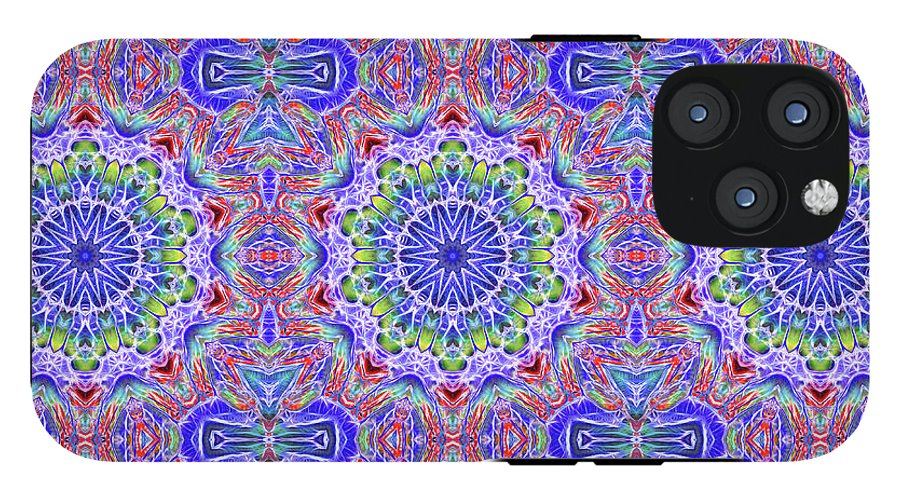 Blue Red Kaleidoscope #1 - Phone Case