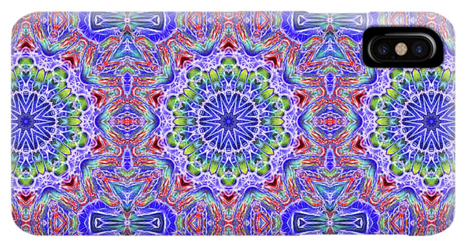 Blue Red Kaleidoscope #1 - Phone Case