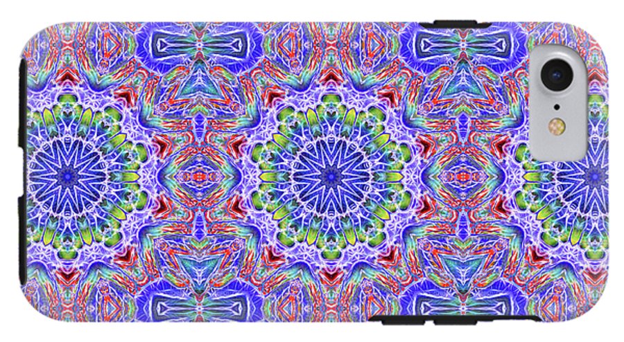Blue Red Kaleidoscope #1 - Phone Case