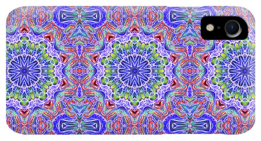 Blue Red Kaleidoscope #1 - Phone Case