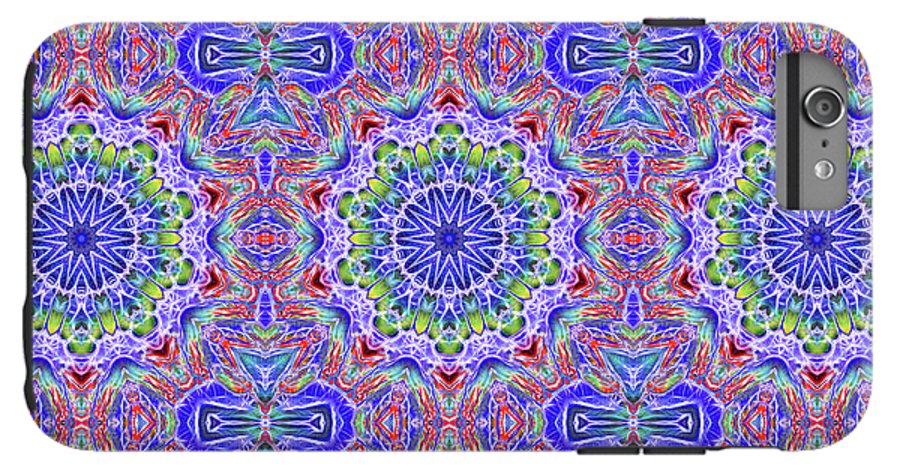 Blue Red Kaleidoscope #1 - Phone Case