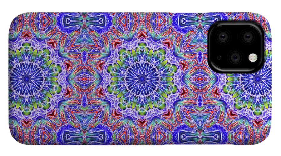 Blue Red Kaleidoscope #1 - Phone Case