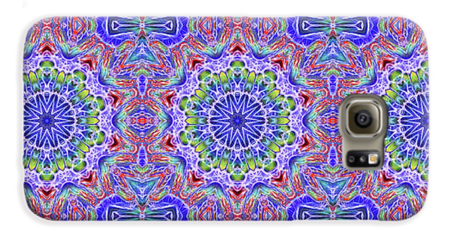 Blue Red Kaleidoscope #1 - Phone Case