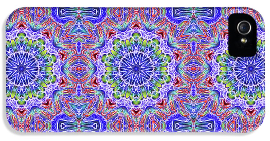 Blue Red Kaleidoscope #1 - Phone Case