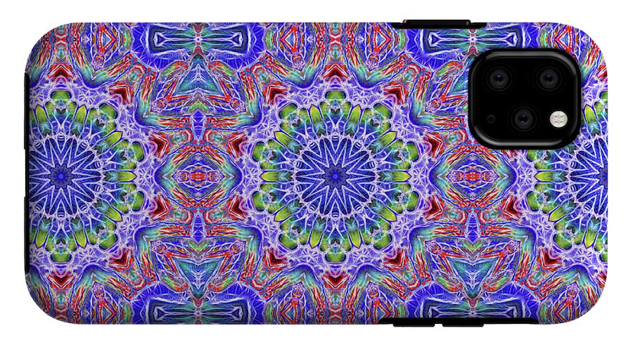 Blue Red Kaleidoscope #1 - Phone Case