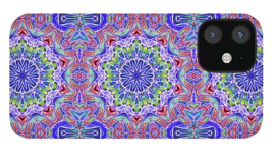 Blue Red Kaleidoscope #1 - Phone Case