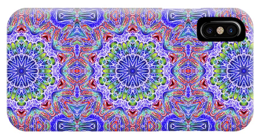 Blue Red Kaleidoscope #1 - Phone Case