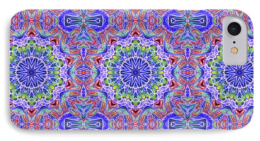 Blue Red Kaleidoscope #1 - Phone Case