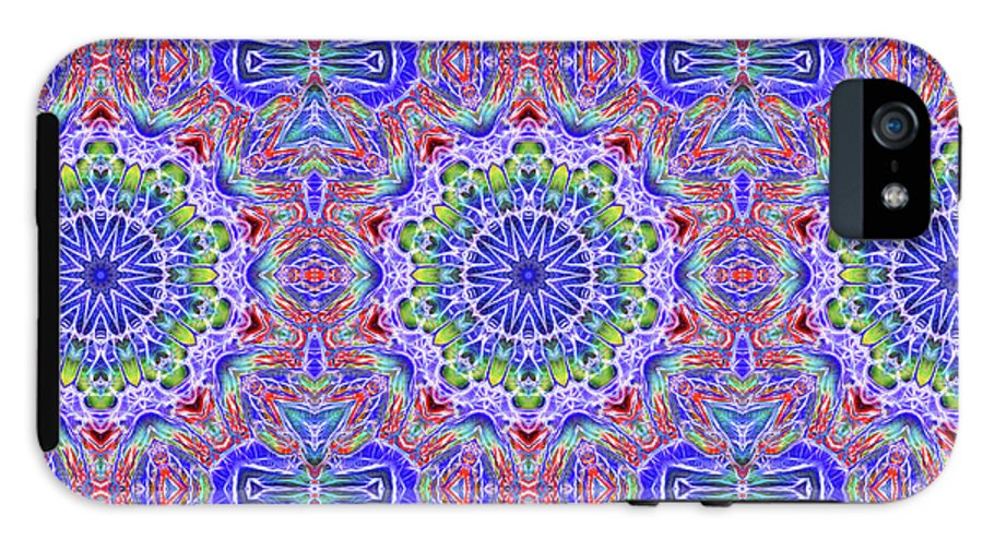 Blue Red Kaleidoscope #1 - Phone Case