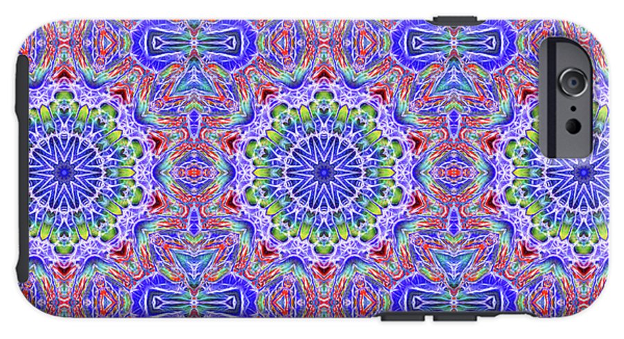 Blue Red Kaleidoscope #1 - Phone Case