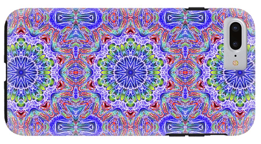 Blue Red Kaleidoscope #1 - Phone Case