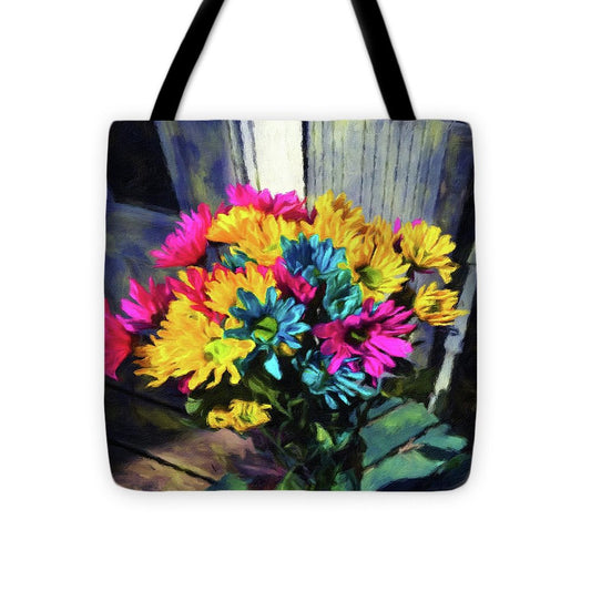 Flowers At The Door - Tote Bag
