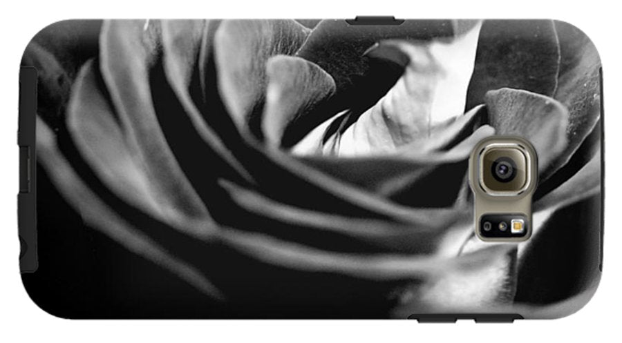 Large Black and White Rose #1 - Phone Case