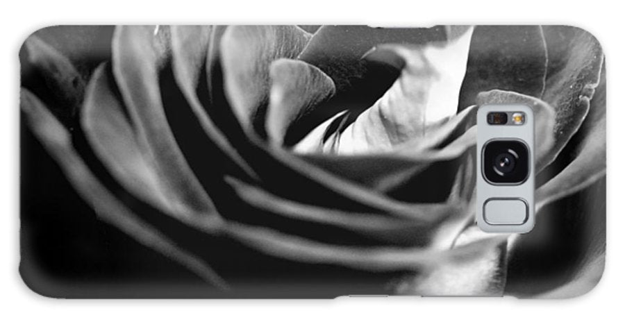 Large Black and White Rose #1 - Phone Case