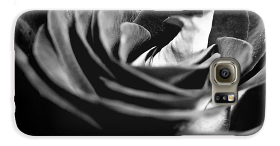 Large Black and White Rose #1 - Phone Case