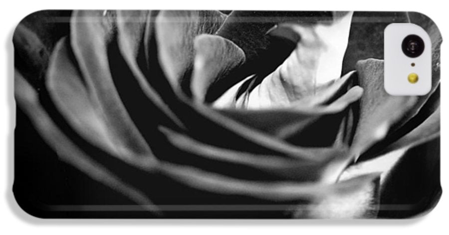 Large Black and White Rose #1 - Phone Case