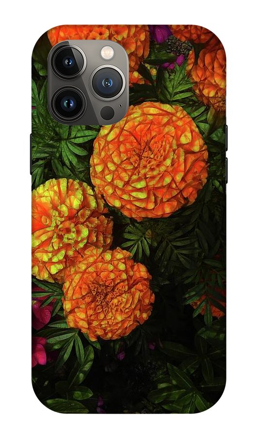 Large Marigolds #1 - Phone Case