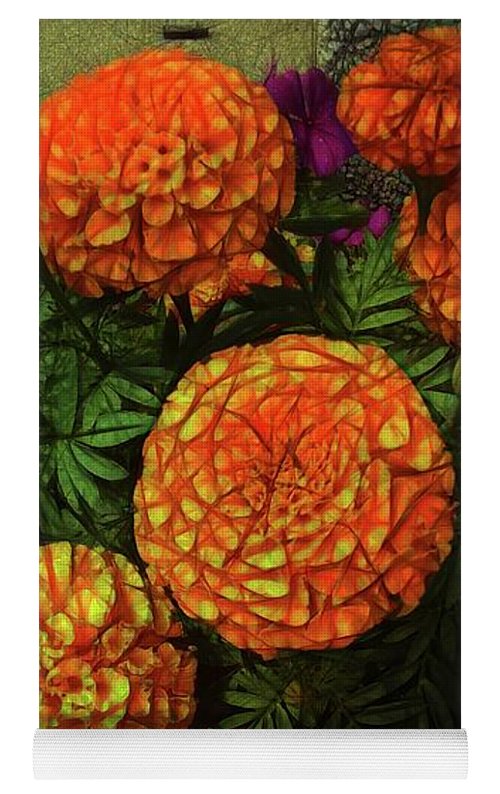 Large Marigolds - Yoga Mat