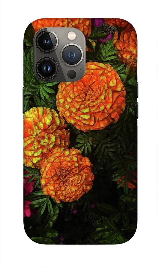 Large Marigolds #1 - Phone Case