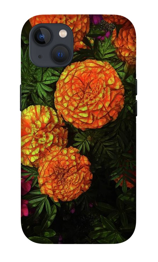 Large Marigolds #1 - Phone Case