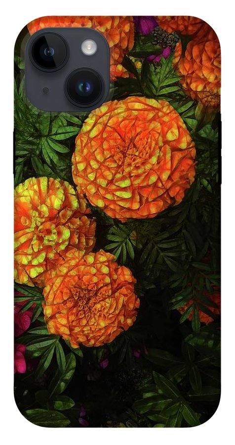 Large Marigolds #1 - Phone Case