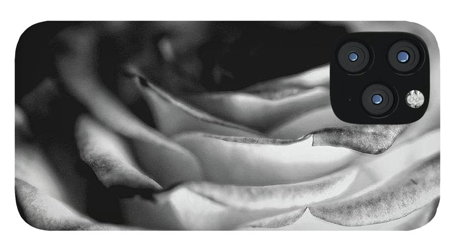 Light Black and White Rose #1 - Phone Case