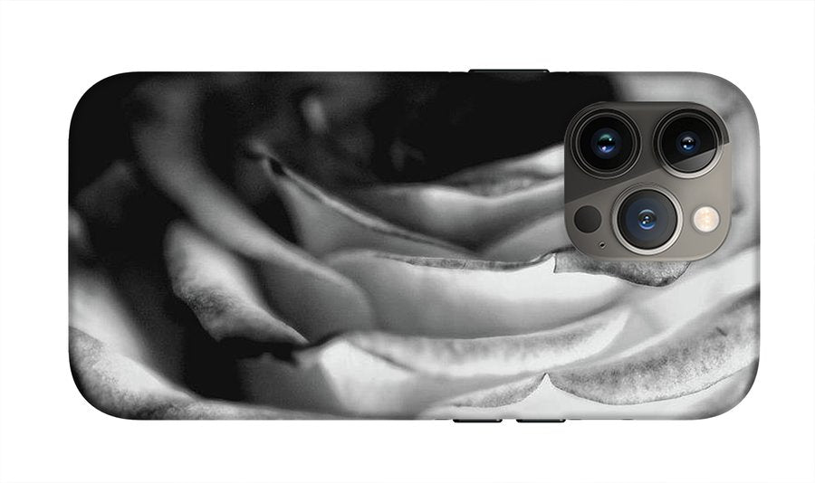 Light Black and White Rose #1 - Phone Case