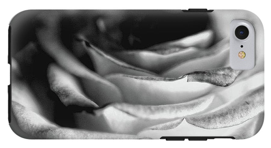 Light Black and White Rose #1 - Phone Case