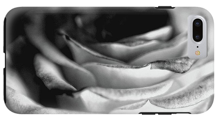 Light Black and White Rose #1 - Phone Case