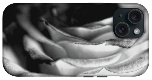 Light Black and White Rose #1 - Phone Case