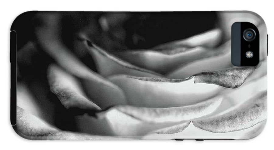 Light Black and White Rose #1 - Phone Case