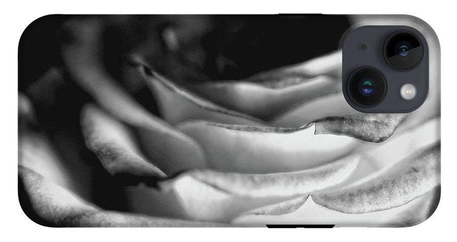 Light Black and White Rose #1 - Phone Case